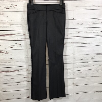 Bebe Pants Women s Size 2  Gray Flat Front Trousers NWOT