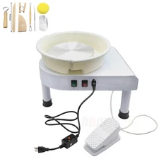 25CM Electric Rotary Pottery Wheel Ceramic Machine Work Clay Art Craft DIY 350W