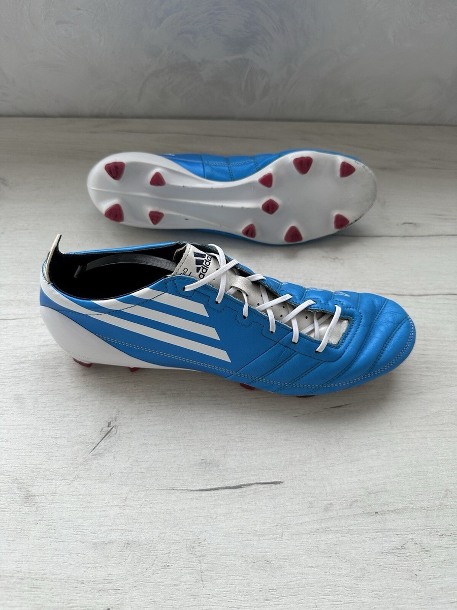 Adidas F50 Adizero FG Blue Football Cleats Boots Leather