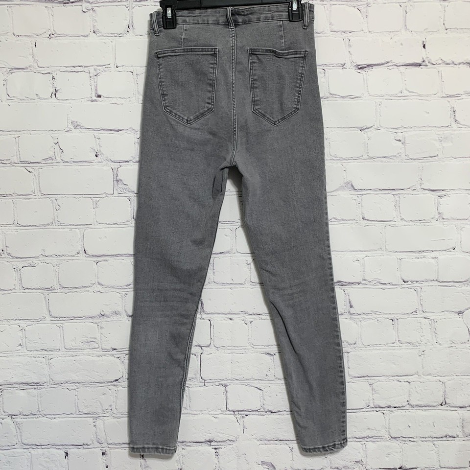 Zara Women’s Jeans 6 Gray High Rise Straight eBay
