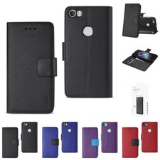 For Alcatel IDOL 5 EU Version Leather-Like Flip Wallet Case with Folding Stand