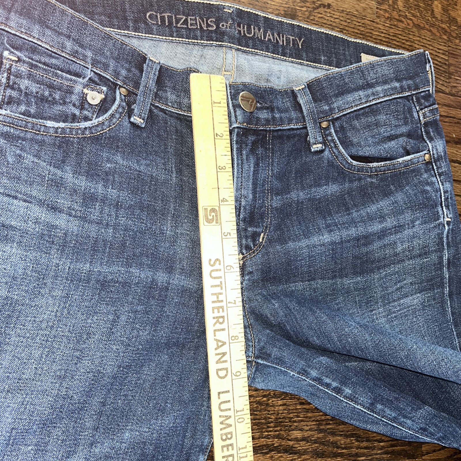 Citizens of Humanity Blue Ava Stretch Low Rise Straight Leg Jeans 31 X 32.5 - View 8
