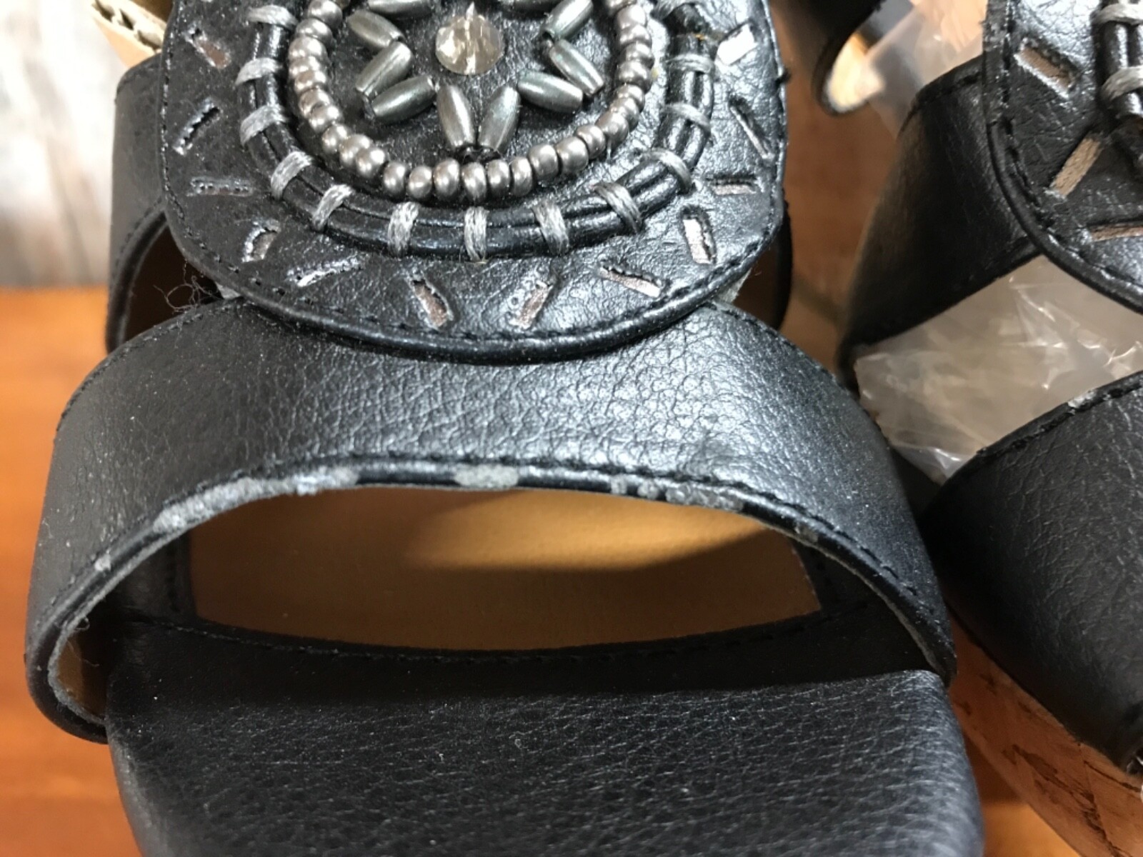 Mens Sandals Size Danube Waxy Leather Waxy Cork Footbed