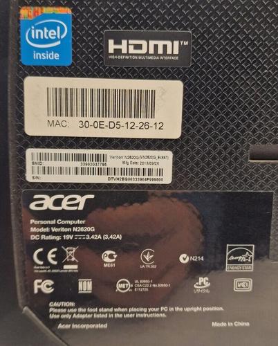 Acer Veriton N2620G 320GB HDD 2GB RAM optimal für Thinclient - Bild 3 von 4
