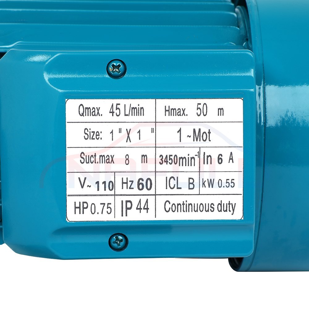 High Quality 3/4HP 1" Electric Clear Water Pump Pool Pond Farm Clean eBay