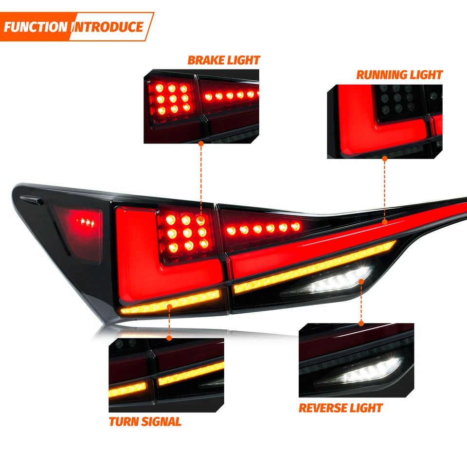 Luces traseras LED para Lexus GS350 GS200t GSF 2012-2020 animación luces traseras negras Foto 4 de 4