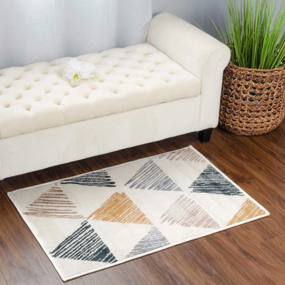 Adrija Modern Geometric Floor Carpet Indoor Area Rug Or Runner Rug Or Door Mat - Image 3 of 4