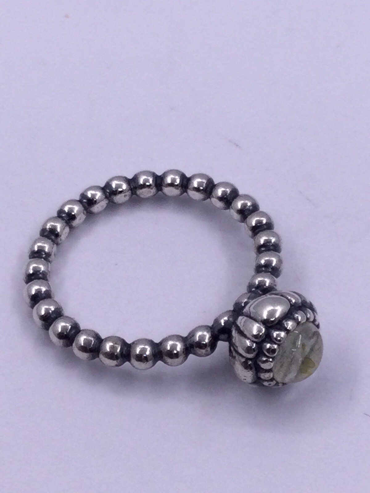 AUTHENTIC PANDORA RING MOONSTONE CABOCHON STONE S… - image 4