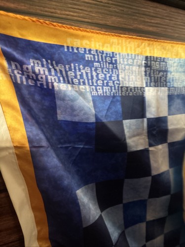 2002 Miller Lite Racing Flag 57x34 Inches - Picture 2 of 10