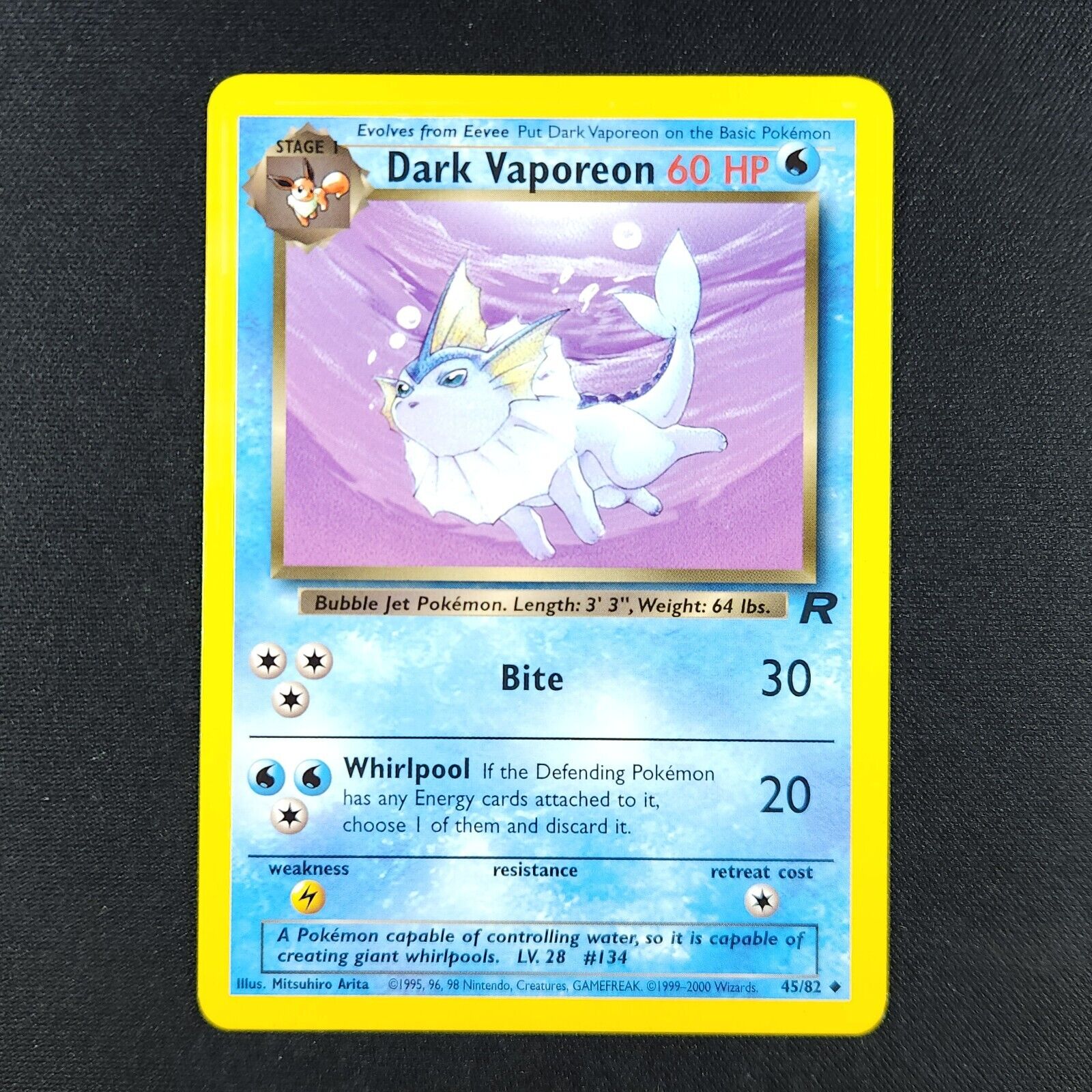 Dark Vaporeon 45/82 - Team Rocket - Pokémon Card
