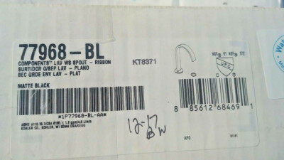 Kohler K-77968-BL Components Bathroom Faucet with Pop-Up Drain In