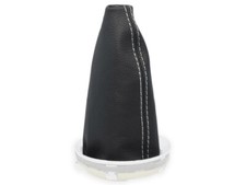 SCHALTMANSCHETTE FÜR MINI COOPER ONE R56 R55 2006-2013 SCHALTSACK NAHT WEISS