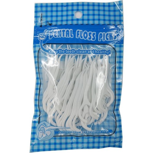 Toothpick 2 X 50 =100 Pieces, Dental Floss Picks For Teeth Clean Care - Picture 3 of 3