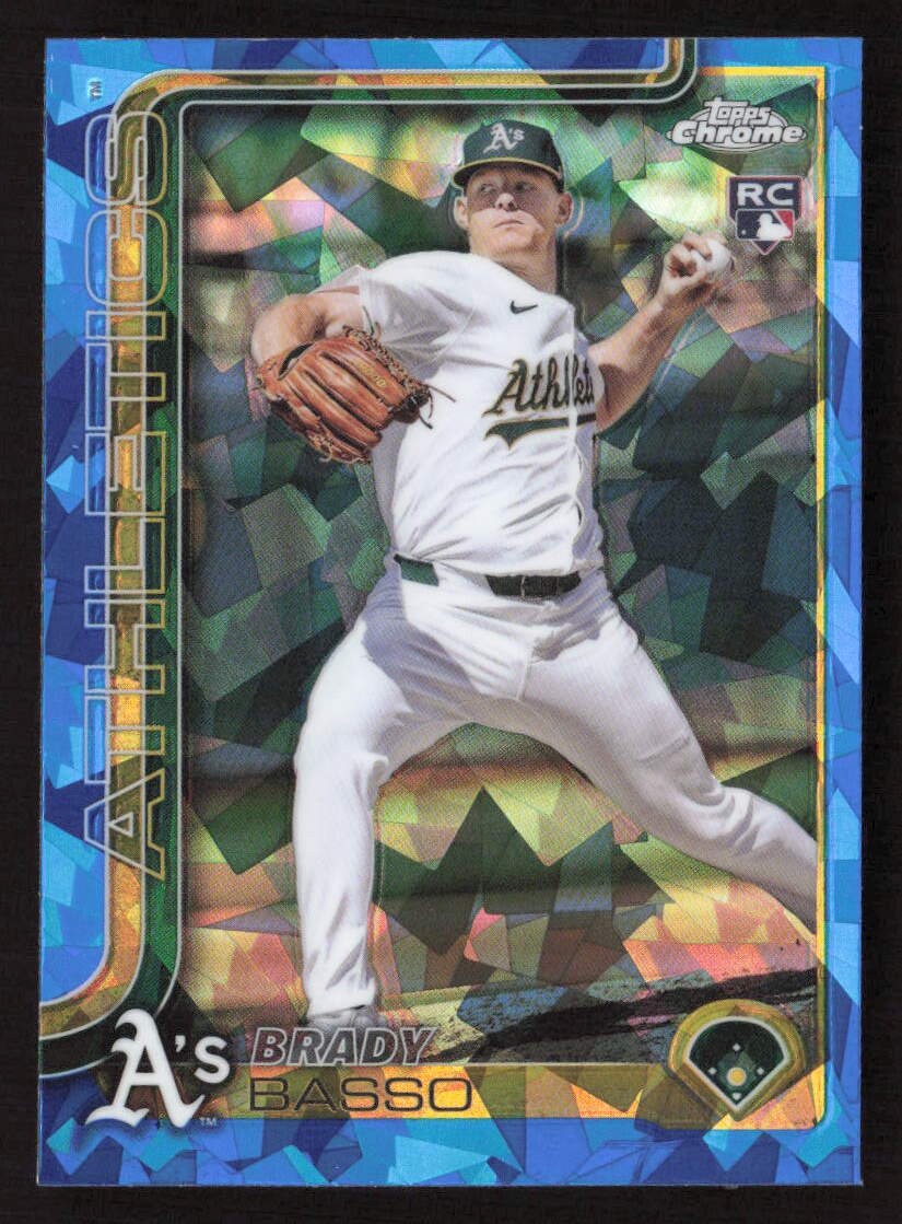 2025 Topps Chrome Sapphire MLB #205 Brady Basso Refractor RC