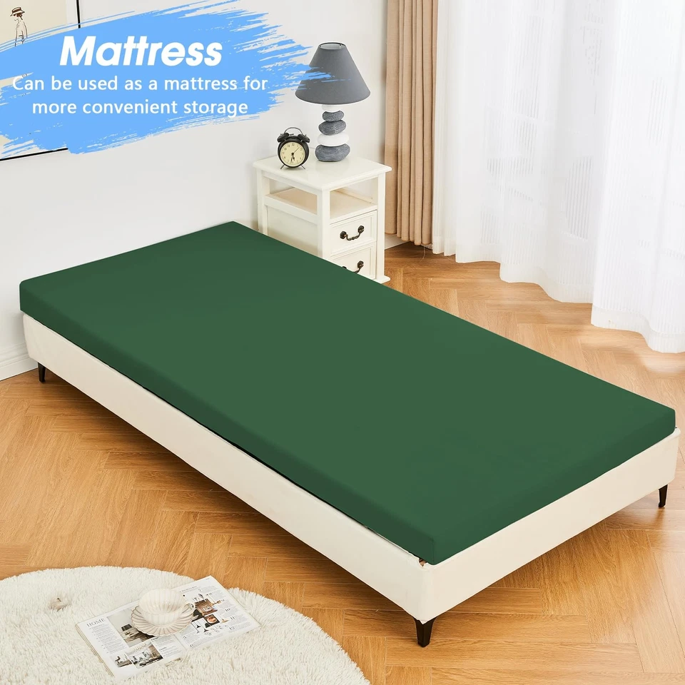 Almofada de colchão de acampamento espuma com memória 3 polegadas de espessura piso portátil tapete de dormir [ca... - Imagem 4 de 4