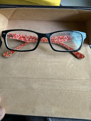 Ray-Ban RB 5206 2479 52-18-140 Black/Red Full Rim Glasses Frame Only Nvr Worn