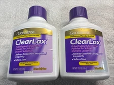 2 Bottles GoodSense ClearLax Polyethylene Laxative Powder  (17.9oz)