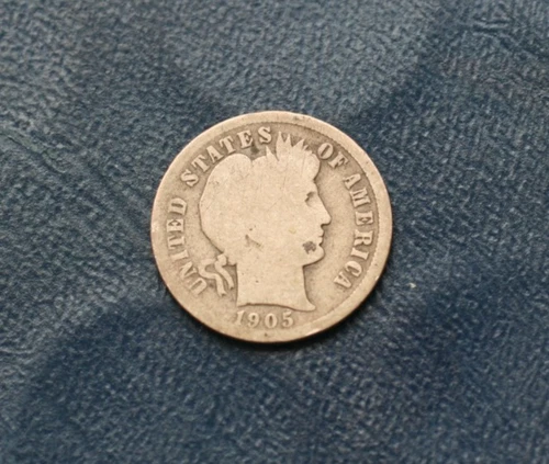 1905 O BARBER SILVER DIME  *GOOD PLUS DETAILS*