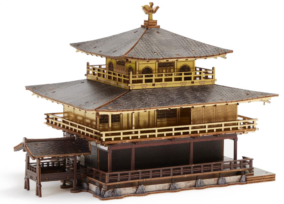 Kinkakuji Temple Golden Pavilion kigumi ki-gu-mi 3D Wooden Art