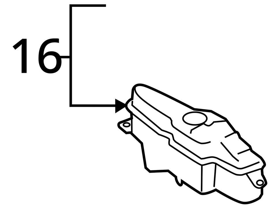 2016 Lexus ES350 Coolant Overflow Bottle OEM 83K Miles - LKQ410478351 - Image 4 of 4