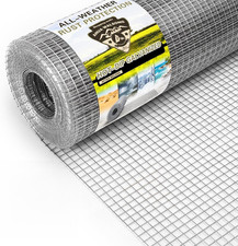Hardware Cloth 1/4inch, Galvanized Chicken Wire Mesh Roll 8" x 10' 23 GA