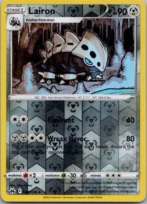 Lairon Reverse Holo Uncommon Crown Zenith 088/159 NM