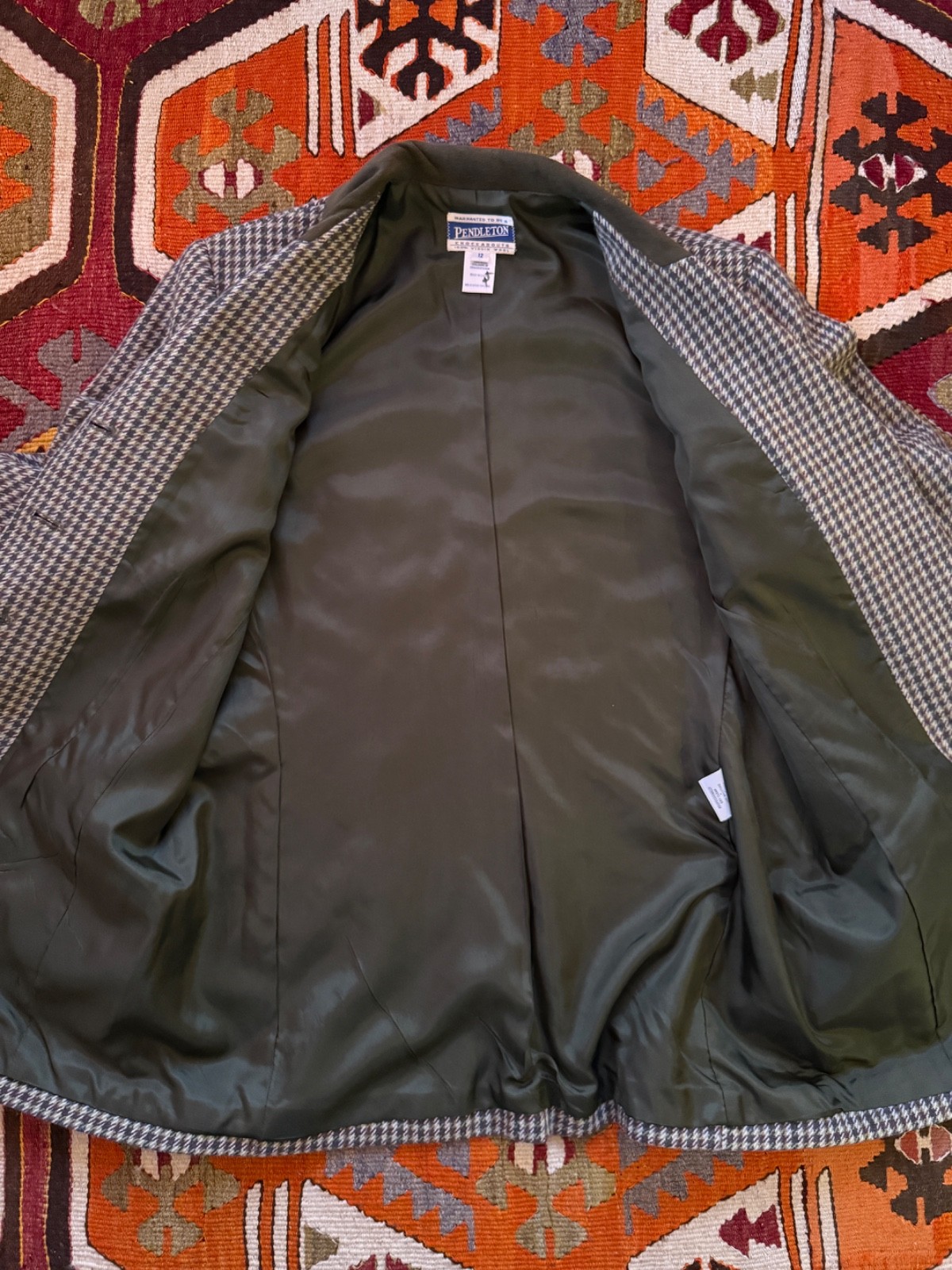 Pendleton Knockabout Houndstooth Jacket Blazer 10… - image 13