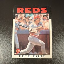 Topps 1986 Pete Rose #1 Cincinnati Reds Base Set Baseball Card
