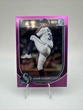 2025 Bowman Chrome Fuchsia Refractor /299 Logan Gilbert #9 Mariners