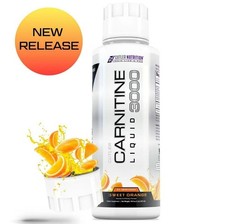 NEW Cutler Nutrition Liquid Carnitine 3000 for Energy and Recovery- sweet orange