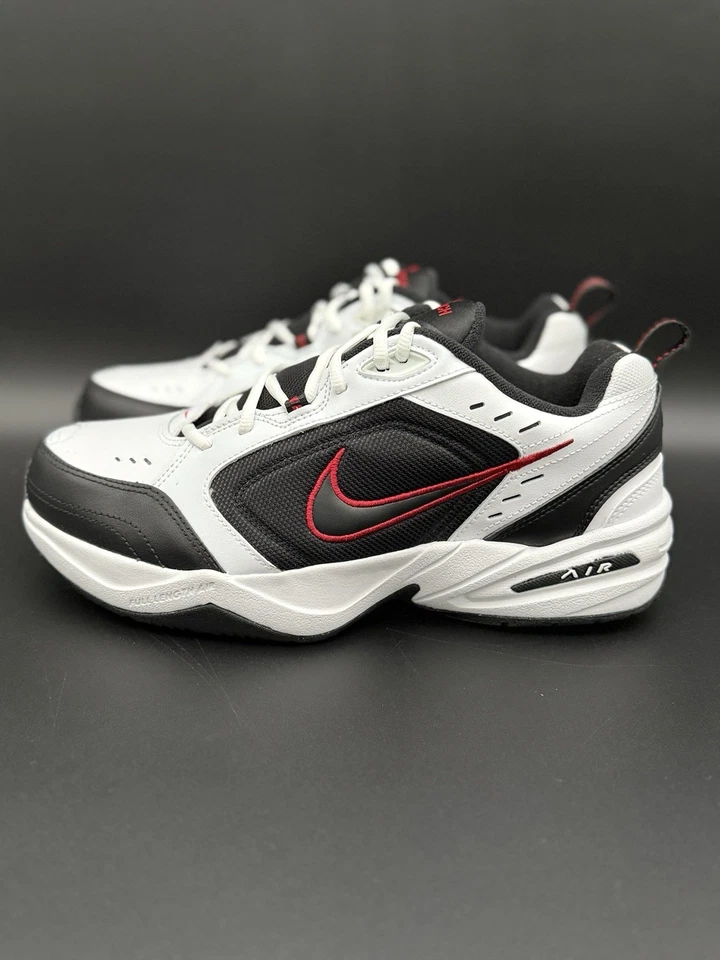 Nike Air Monarch IV 4E Blanco Rojo Universitario Papá Tenis Zapatos 416355-101 Para hombres 10 Foto 3 de 4