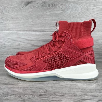 APL Concept X Basketball Shoes Men 11 Red Knit High Top Athletic Propulsion Labs
