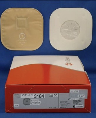 Hollister Stoma Cap 2 Inch 11 cm Stoma Transparent Porous Cloth Pre Sized  30 Ct