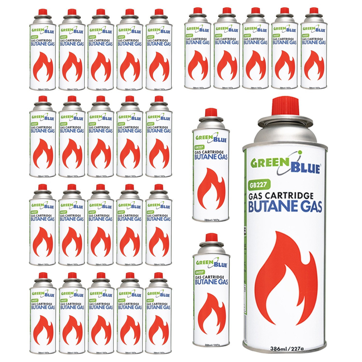 Cartouche de gaz butane 227g lot de 28 bouteilles pour réchaud de camping
