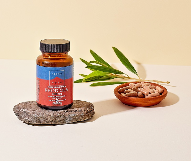 Terra Nova Rhodiola Extract 300mg 50 Vegetable Capsules BBE 08/2025