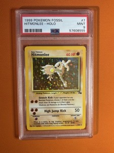 Hitmonlee 7/62 Fossil Holo Rare