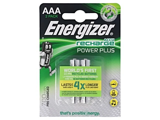 ENERGIZER ACCU-R3/700-EG-B2 7638900416992 Batt: Ni-MH AAA,R3 1,2V 700mAh Blister 2Stk. ENE