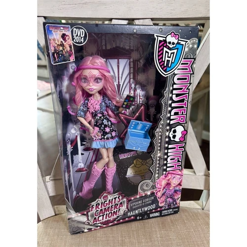 Monster High Viperine Gorgon Doll Frights Camera Action Hauntlywood Brand New 