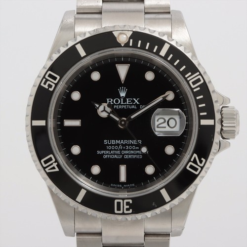 Rolex Submariner 16610T SS SS AT Black Dial
