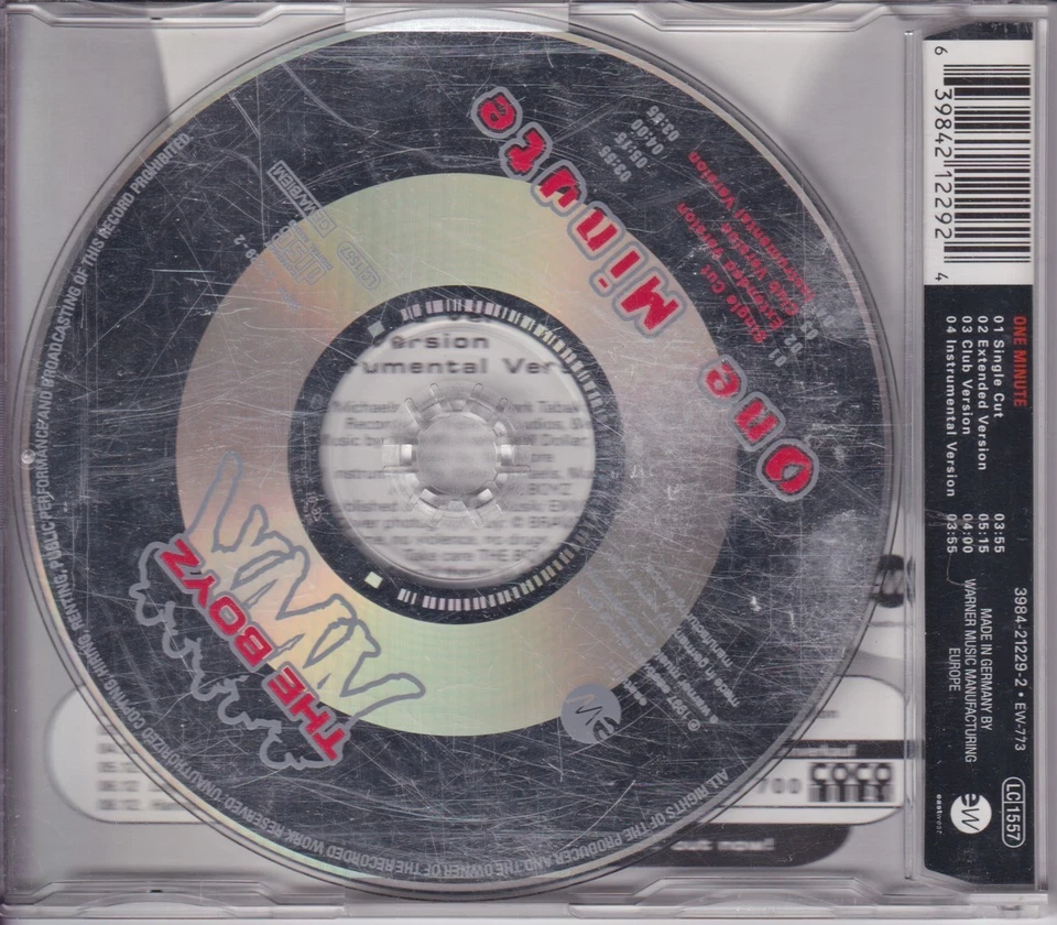 The Boyz - One Minute (1997,Maxi,Import) VG - Image 2 of 2