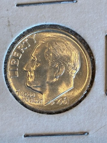1961-D Roosevelt BU 90% Silver Dime ~ Free Shipping!