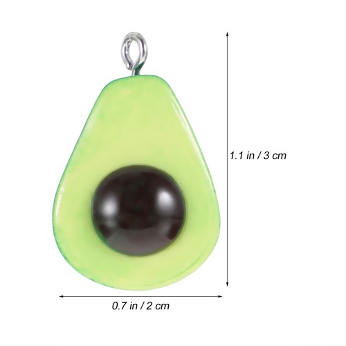 20szt Awokado Wisiorek Charmsy Biżuteria Bransoletka Tworzenie Rzemiosło Akcesoria - Zdjęcie 2 z 12