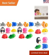 Bath Toy Squirts, Ocean Sea Animal 9 and Up 16 Pack For Babies and Tod...