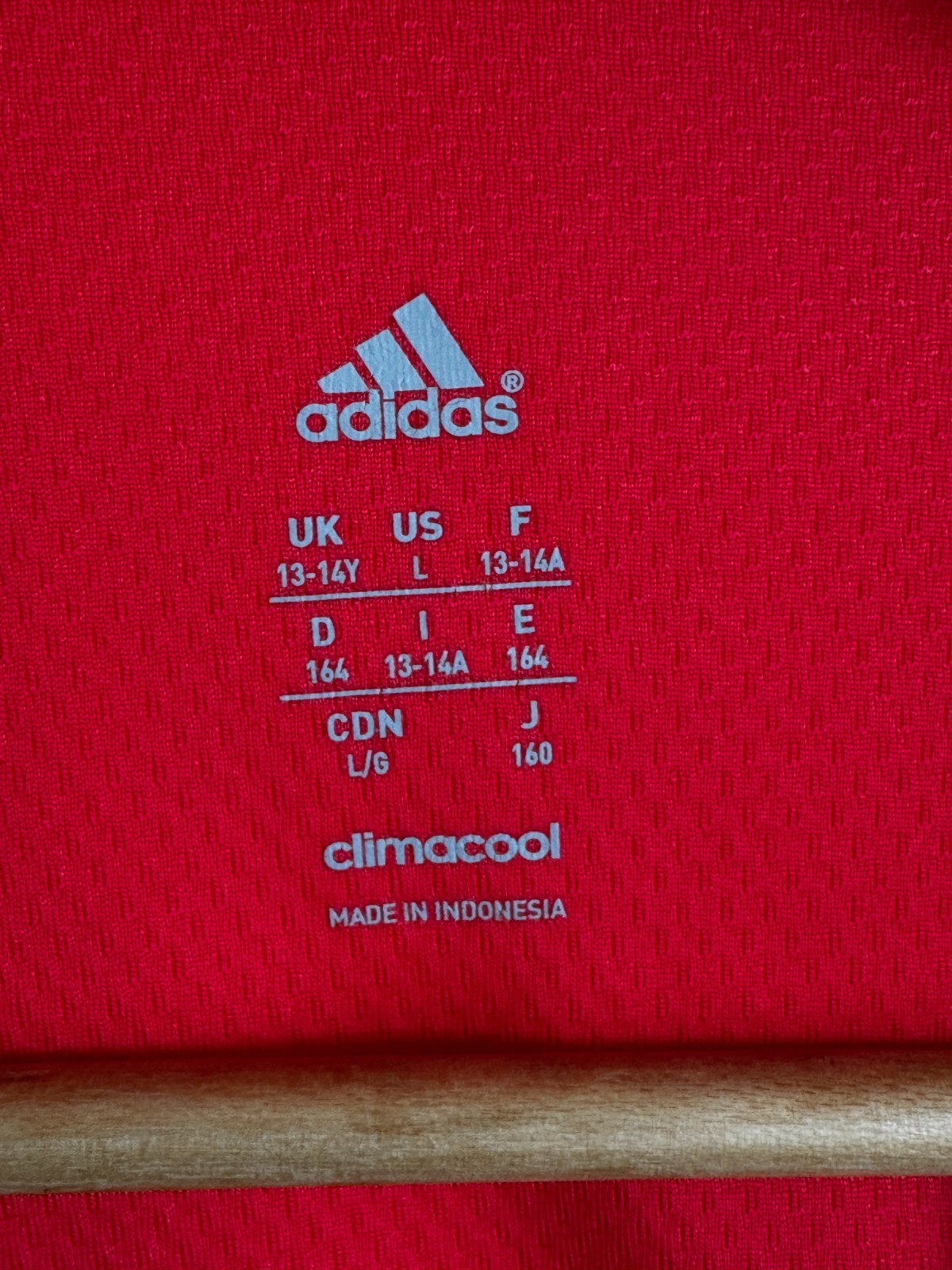 Adidas Climacool Kids’ Training T-Shirt - Red - Age 13-14 Years (Size L) image 6