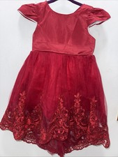girl's lace dress with V-back and high and low bow, tutu dress for children,3T