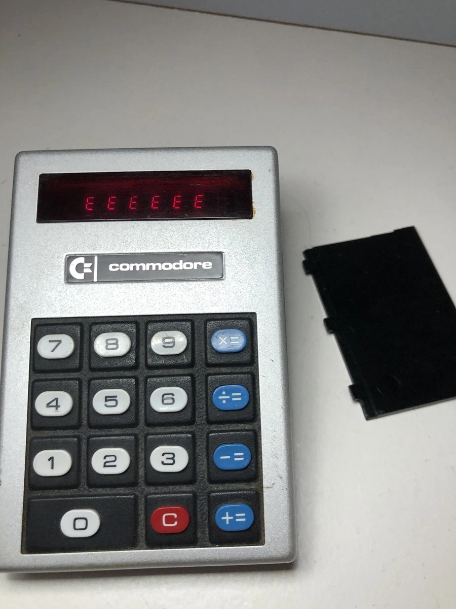 CALCULATRICE VINTAGE COMMODORE Sr 7919D En Boite Testée Ok EUR 40,00