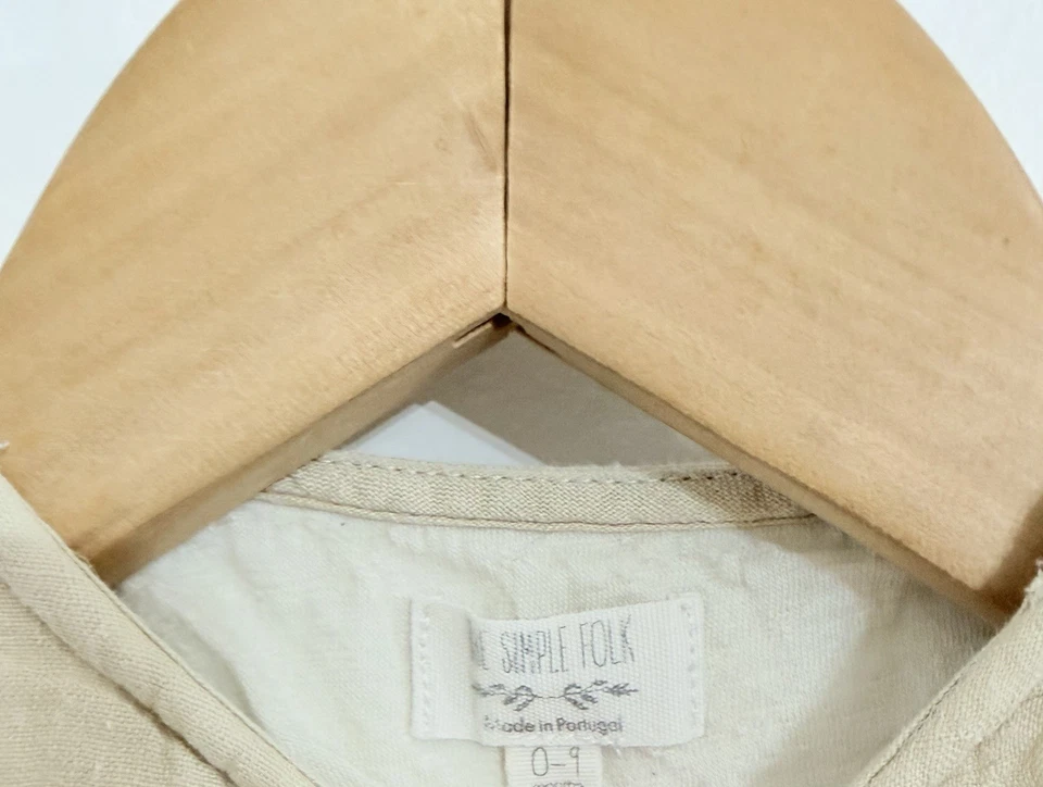 Saco de dormir The Simple Folk The Essential lino/lana crema marfil talla 0-9 meses Foto 2 de 3