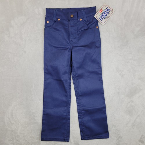 Vintage Levis Jeans Boys 7 Slim Double Knee Made USA Hardware 80s Kids Pants - Picture 2 of 10