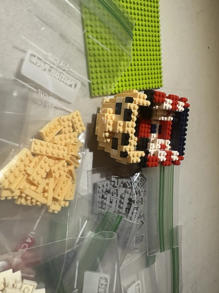 Lote de micro tijolos de construção estilo nanobloco – peças e cores mistas - Imagem 2 de 4