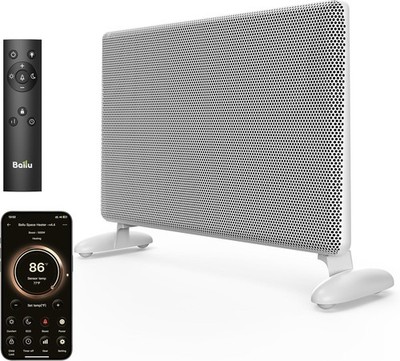 Ballu Mica Infrared Heater WiFi Smart Panel Wall/Stand Alexa White NIB